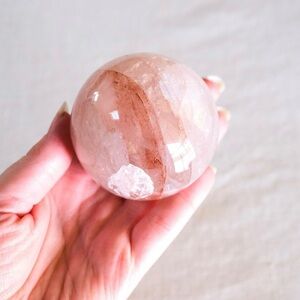 •MOTHER EARTH• fire quartz sphere